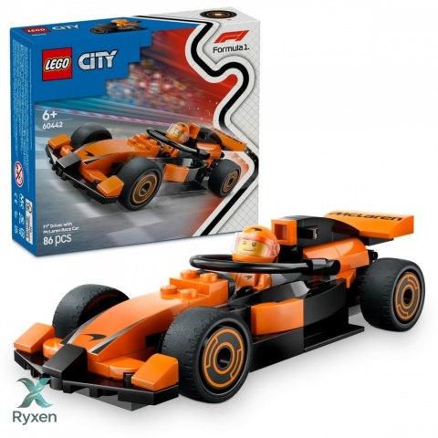 Klocki city 60442 f1 kierowca i bolid mclaren LEGO