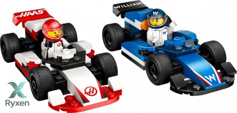 Klocki city 60464 f1 bolidy williams racing i haas f1 LEGO