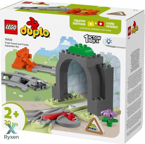 Klocki duplo 10425 tunel i tory kolejowe - zestaw rozszerzający LEGO