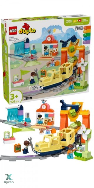 Klocki duplo 10428 duży interaktywny pociąg miejski LEGO