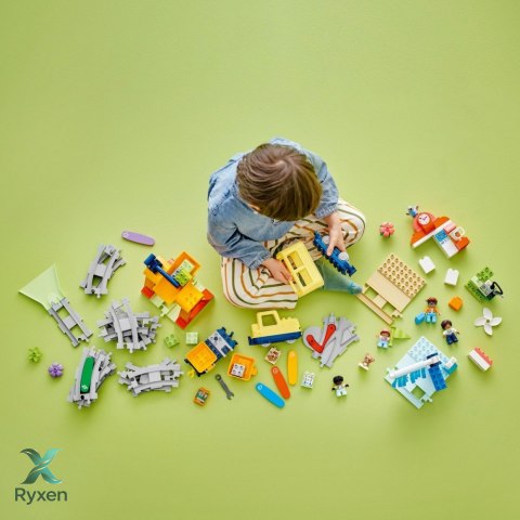 Klocki duplo 10428 duży interaktywny pociąg miejski LEGO