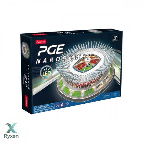 Puzzle 3d pge narodowy wersja led CUBIC FUN