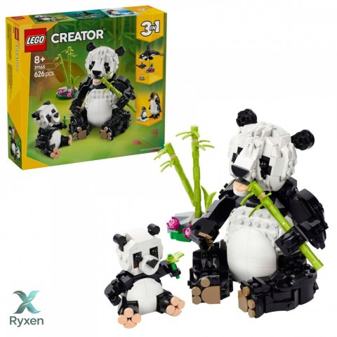 Klocki creator 31165 dzikie zwierzęta: rodzina pand LEGO
