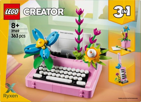 Klocki creator 31169 maszyna do pisania z kwiatami LEGO