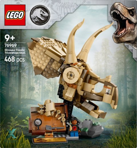 Klocki jurassic world 76969 szkielety dinozaurów: czaszka triceratopsa LEGO
