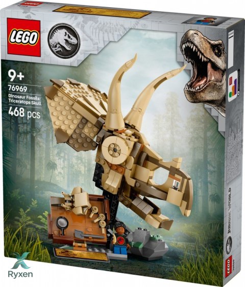 Klocki jurassic world 76969 szkielety dinozaurów: czaszka triceratopsa LEGO