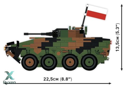 Klocki kto rosomak 666 klocków COBI KLOCKI