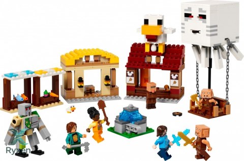 Klocki minecraft 21273 atak balonowego ghasta na wioskę LEGO
