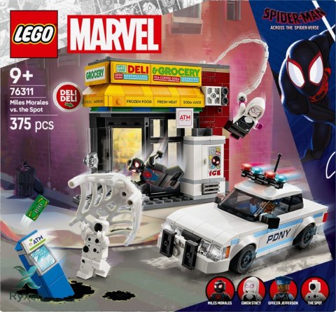 Klocki super heroes 76311 multiwersum: miles morales kontra spot LEGO