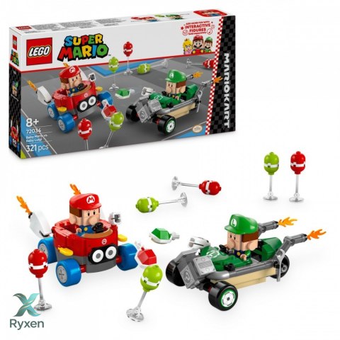 Klocki super mario 72034 mario kart - baby mario kontra baby luigi LEGO