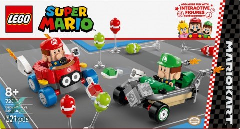 Klocki super mario 72034 mario kart - baby mario kontra baby luigi LEGO