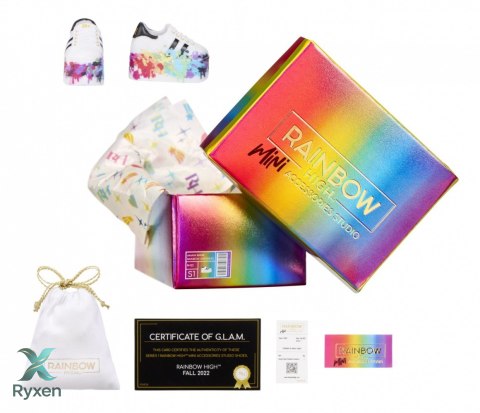 Akcesoria rainbow high buty display 27 sztuk MGA