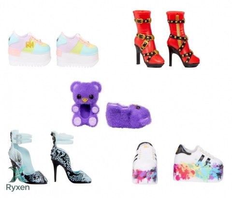Akcesoria rainbow high buty display 27 sztuk MGA