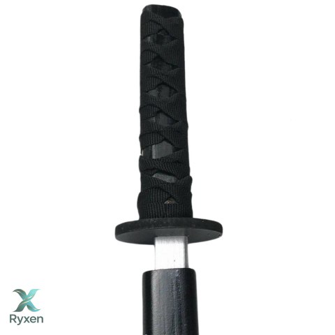 Drewniana Katana Miecz Do Zabawy Treningu Rekwizyt Czarny 70cm LEAN TOYS