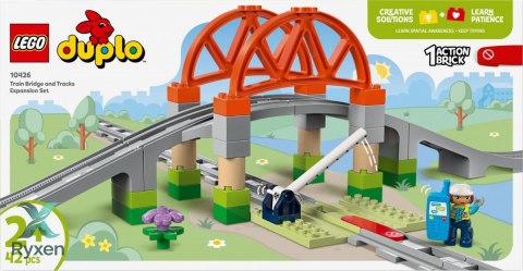 Klocki duplo 10426 most i tory kolejowe - zestaw rozszerzający LEGO