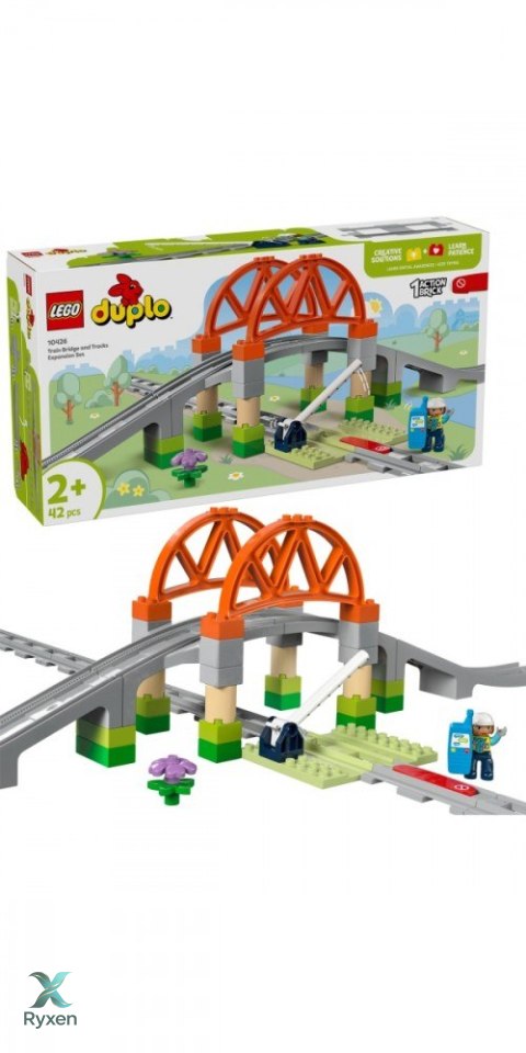 Klocki duplo 10426 most i tory kolejowe - zestaw rozszerzający LEGO