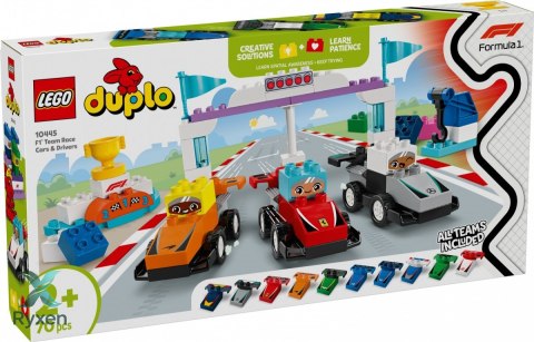 Klocki duplo 10445 bolidy i kierowcy f1 LEGO