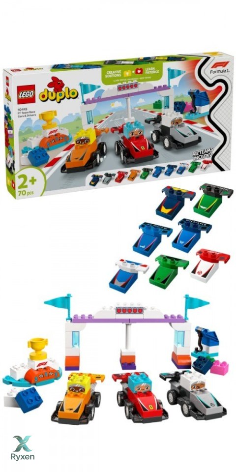 Klocki duplo 10445 bolidy i kierowcy f1 LEGO