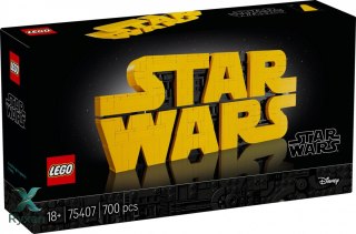 Klocki star wars 75407 logo star wars zbudowane z klocków LEGO