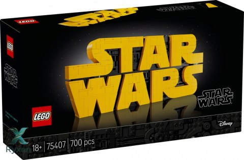 Klocki star wars 75407 logo star wars zbudowane z klocków LEGO
