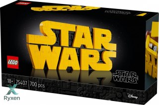 Klocki star wars 75407 logo star wars zbudowane z klocków LEGO