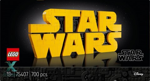 Klocki star wars 75407 logo star wars zbudowane z klocków LEGO