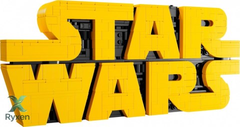 Klocki star wars 75407 logo star wars zbudowane z klocków LEGO