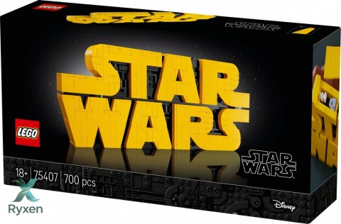 Klocki star wars 75407 logo star wars zbudowane z klocków LEGO