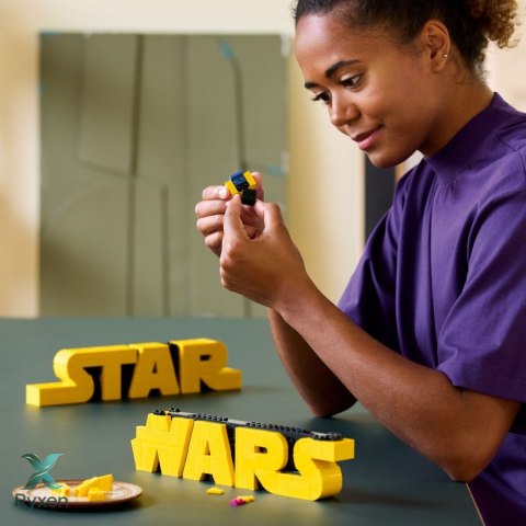 Klocki star wars 75407 logo star wars zbudowane z klocków LEGO