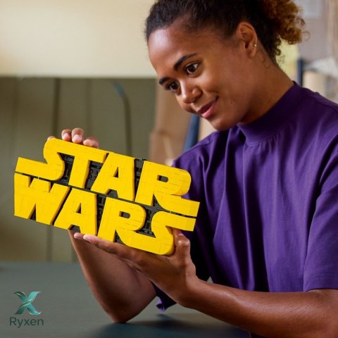 Klocki star wars 75407 logo star wars zbudowane z klocków LEGO