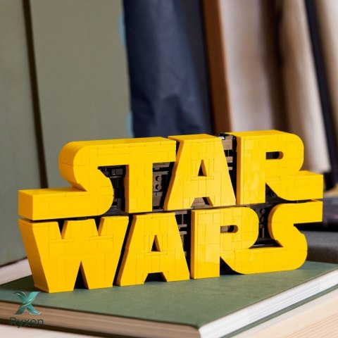 Klocki star wars 75407 logo star wars zbudowane z klocków LEGO