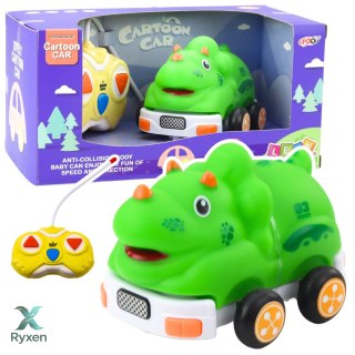 Autko Zdalnie Sterowne RC Dla Malucha Dinozaur Zielony LEAN TOYS