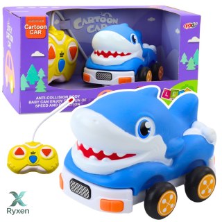 Autko Zdalnie Sterowne RC Dla Malucha Rekin Niebieski LEAN TOYS