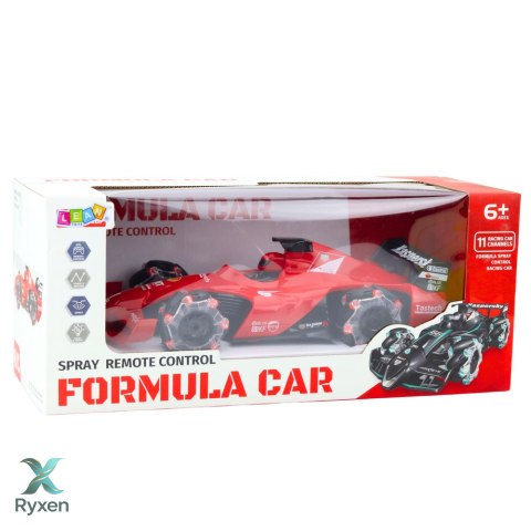 Auto Sportowe Wyścigówka Zdalnie Sterowana RC Efekt Dymu 2.4G Czerwona LEAN TOYS