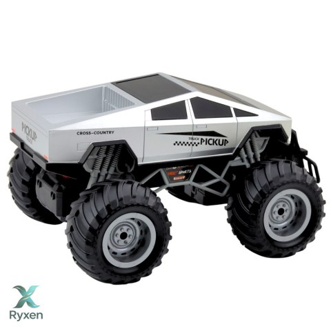 Auto Terenowe Off-Road RC Zdalnie Sterowane Srebrne 1:16 LEAN TOYS