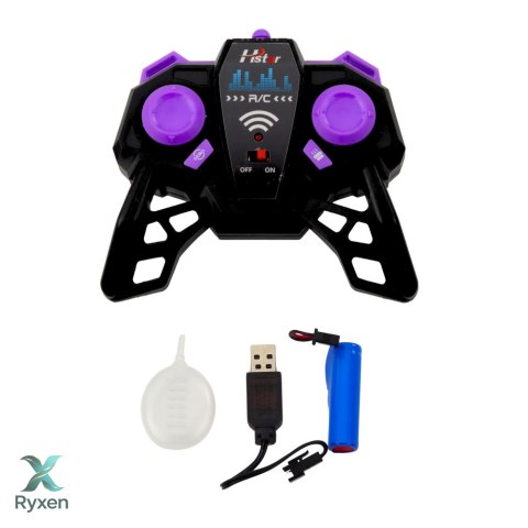 Auto Terenowe Policyjne Off-Road RC Zdalnie Sterowane Czarne 1:16 LEAN TOYS