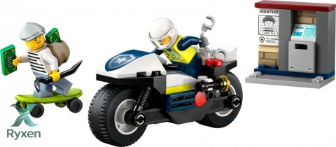 Klocki city 60455 pościg na motocyklu policyjnym LEGO