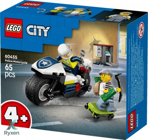 Klocki city 60455 pościg na motocyklu policyjnym LEGO