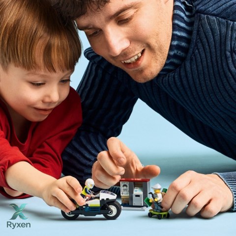 Klocki city 60455 pościg na motocyklu policyjnym LEGO
