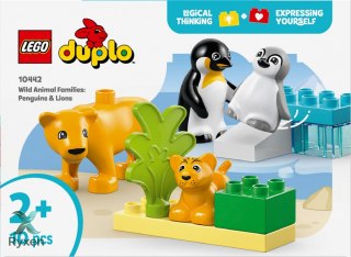 Klocki duplo 10442 rodziny dzikich zwierząt: pingwiny i lwy LEGO