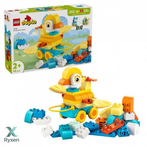 Klocki duplo 10448 3 w 1 zwierzątka na kółkach LEGO