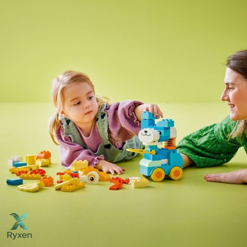 Klocki duplo 10448 3 w 1 zwierzątka na kółkach LEGO