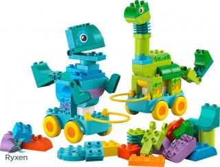 Klocki duplo 10451 3 w 1 dinozaury na kółkach LEGO