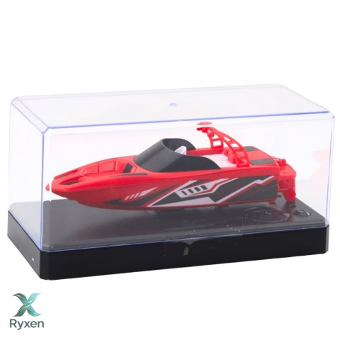 Łódź Motorówka Zdalnie Sterowana RC Biało-Czerwona 15cm LEAN TOYS