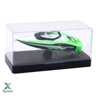 Łódź Motorówka Zdalnie Sterowana RC Biało-Zielona 15cm LEAN TOYS