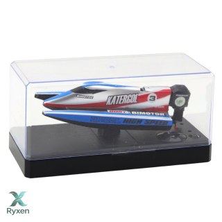 Łódź Motorówka Zdalnie Sterowana RC Niebiesko-Srebrna 14cm LEAN TOYS