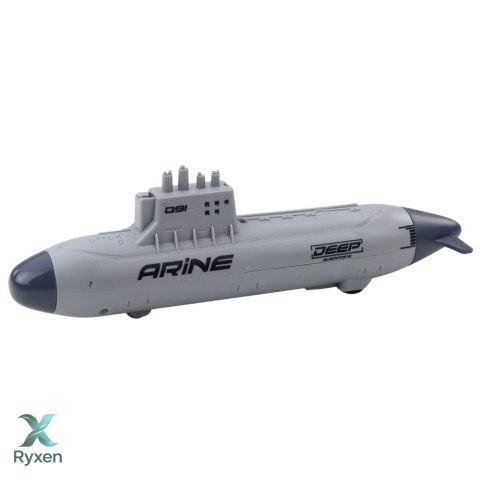 Statek Łódź Podwodna Strzelająca Torpedami Napęd Szara 28cm LEAN TOYS