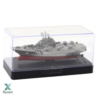 Statek Militarny Łódź Zdalnie Sterowana RC Srebrna 15cm LEAN TOYS