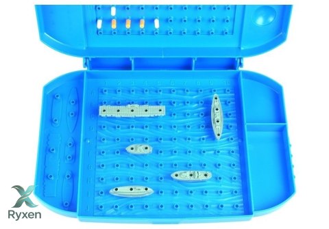 Strategiczna Gra w Statki Bitwa Morska 2 Walizki LEAN TOYS