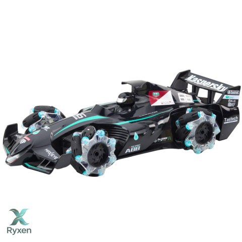 Wyścigówka Auto Sportowe Zdalnie Sterowana RC Efekt Dymu 2.4G Czarna LEAN TOYS